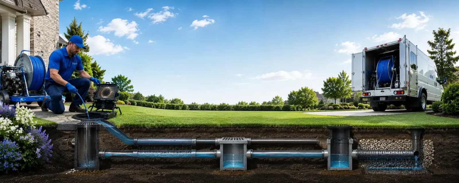 Outdoor drain cleaning information for Elk Mound, WI